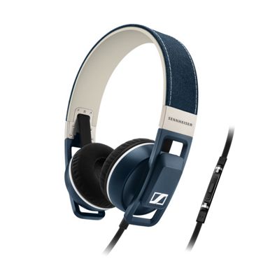 Blue urbanite on-ear headphones